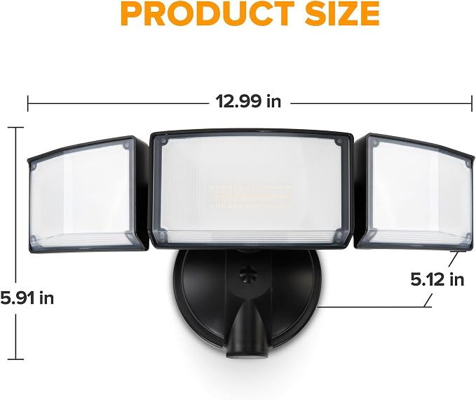 LUTEC 75W 8000 Lumen Floods Light Outdoor, Switch Controlled LED Security Lights - Image 8