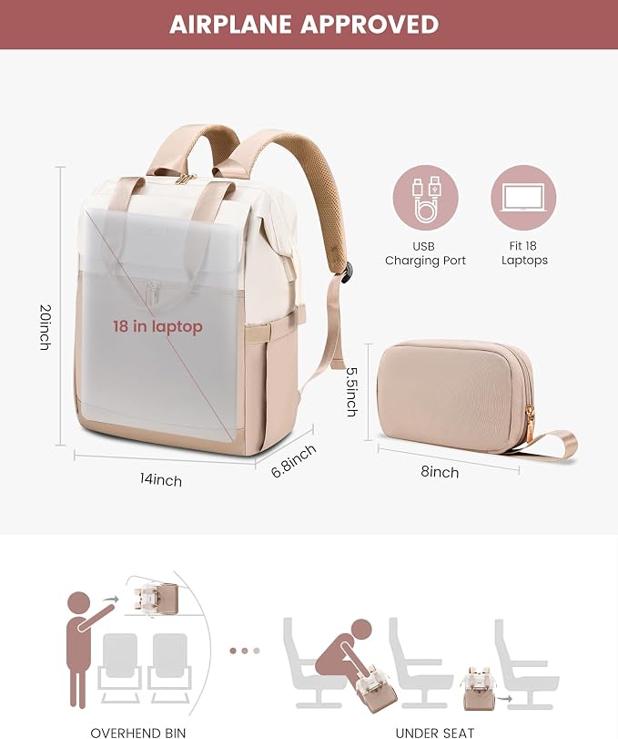 LOVEVOOK 18 Inch Laptop Backpack - Image 3