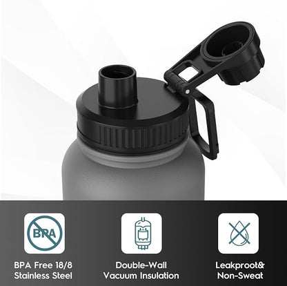Navigate 40 oz Insulated Stainless Steel Sports Water Bottle - Image 5