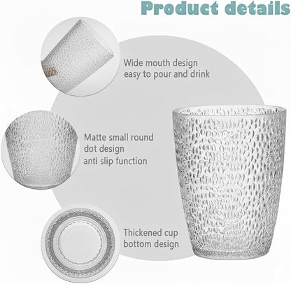 Clear Plastic Drinking Glasses, Reusable Acrylic Drinking Cups, Stackable - Image 6