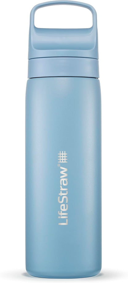 LifeStraw Go Series – Insulated Stainless Steel Water Filter Bottle by LifeStraw