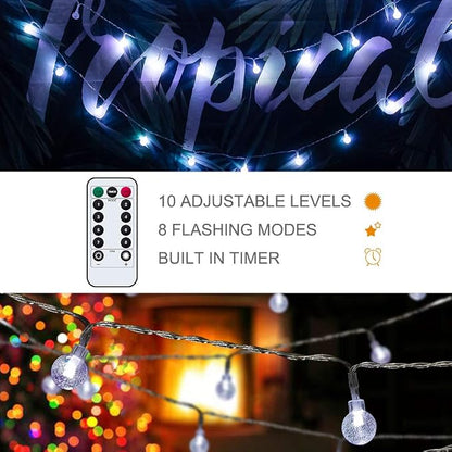 Metaku Outdoor String Lights Battery Operated 16.4ft 50LED Fairy Lights - Image 3
