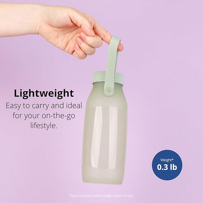 BLUE GINKGO Collapsible Water Bottle – Lightweight, Foldable Silicone Bottles - Image 4