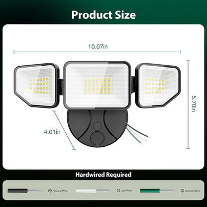 Flood Light Outdoors, 65W 6500 Lumen Super Bright LED Security Lights, 3 - Image 7