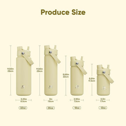 ENCOOL Kids Insulated Water Bottle - 12oz Stainless Steel Water Bottle with - Image 7