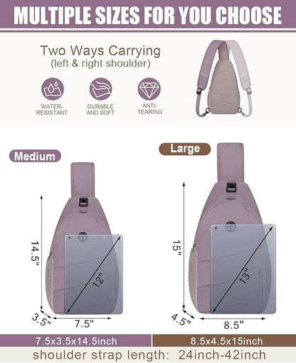 Pritent Crossbody Bags for Women Men Trendy Sling Bag Backpack Casual Chest Bag - Image 2