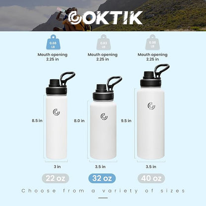 Sports Water Bottle 32oz, Insulated Water Bottle - Image 2