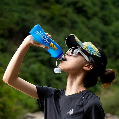 AONIJIE TPU Soft Flask Water Bottle Collapsible Running Flask - Image 3