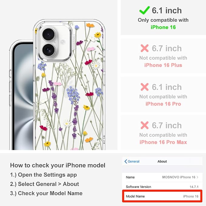 MOSNOVO Case for iPhone 16 - Image 2