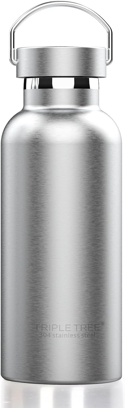 Triple Tree 17OZ Vacuum Insulated Stainless Steel Water Bottle, Double Wall by TRIPLETREE