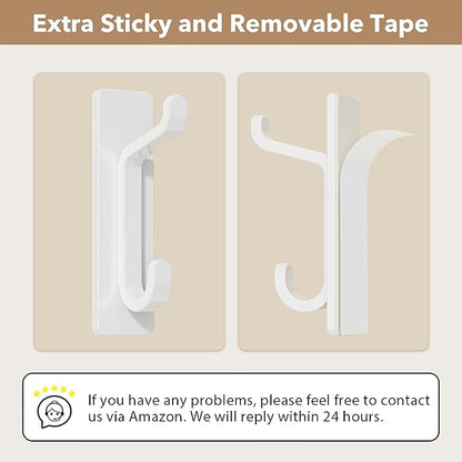 pickpiff 12 Pack Wall Hooks for Coat and Towel: 13LB Strong Adhesive Door - Image 3