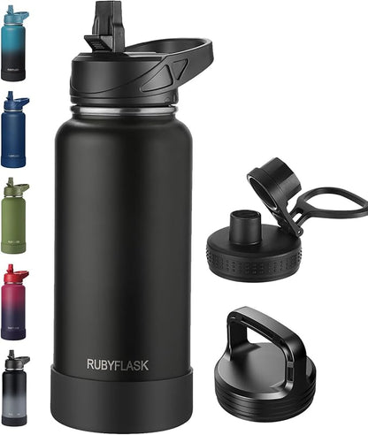 RUBYFLASK 32oz Insulated Water Bottle by RUBYFLASK