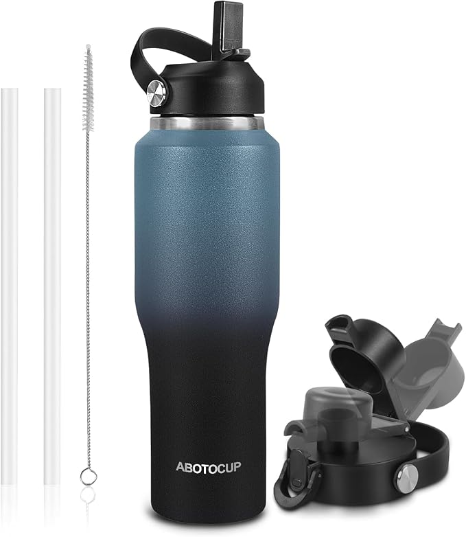 40oz Insulated Water Bottle Keep Cold 24h&Hot 12h, Double Wall Vacuum Insulated by ABOTOCUP
