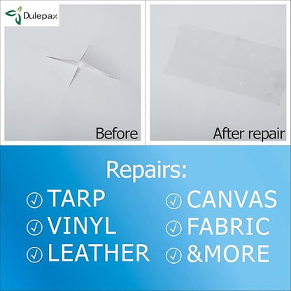 Dulepax Tent Repair Tape, Ultrastrong Awning Repair Tape, Boat Covers Repair - Image 8