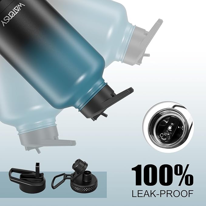 64oz Insulated Water Bottle, BPA Free&Leak Proof, Half Gallon Stainless Steel - Image 5