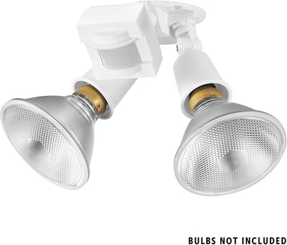 Globe Electric 17000269 110-Degree 240 W Twin Head White Hardwired Motion - Image 2