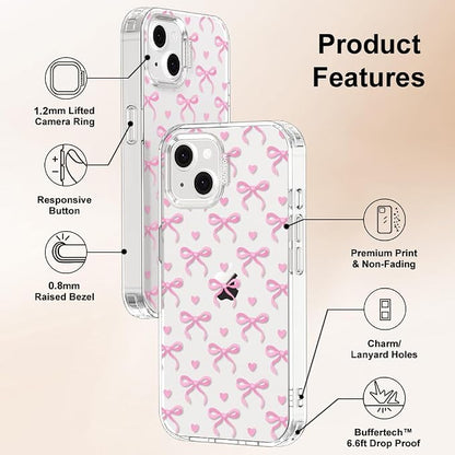 MOSNOVO for iPhone 13/14 Case | Military Grade 6.6ft Drop Tested | Clear - Image 7