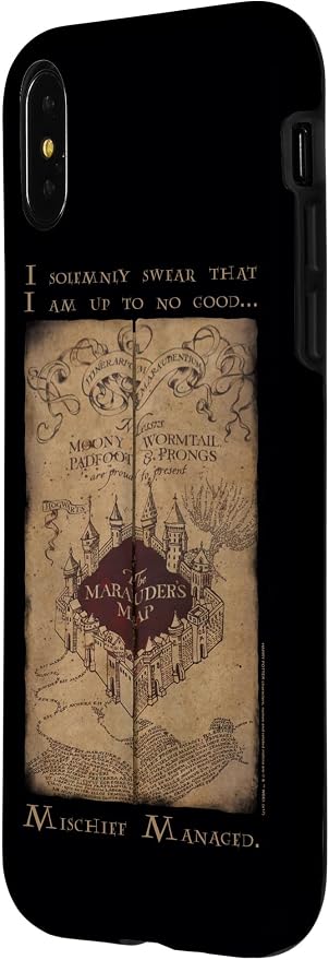 iPhone X/XS Harry Potter Marauder's Map Words Case - Image 2