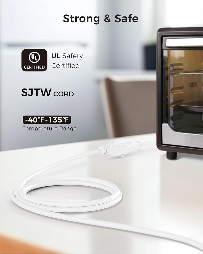 Cable Matters 2-Pack 16 AWG Heavy Duty 13A Power Extension Cord - 6ft - Image 3