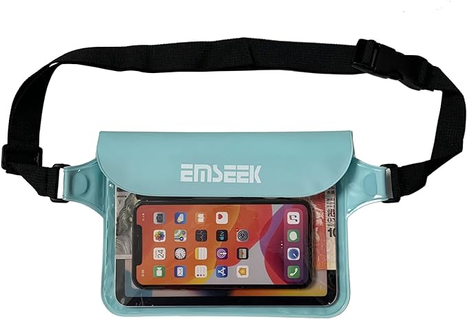 Waterproof Waist Pouch Dry Belt Bag Fanny Pack Keep Your Key Fob Wallet Kindle by EMSEEK