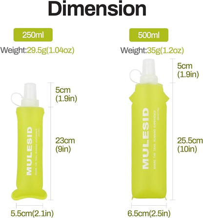 Soft Flask Running Bottles Collapsible Water Bottle Foldable - Image 3