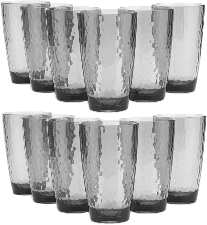 KOXIN-KARLU Hammered 26-ounce Plastic Tumbler Acrylic Glasses by KOXIN-KARLU