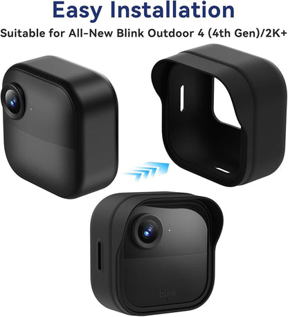 Silicone Case Cover for Blink Outdoor 4/2K+, Weatherproof Silicone Cover Skin - Image 4