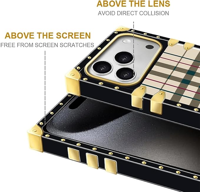 for iPhone 17 Pro Max Case Luxury Golden Decoration - Image 7