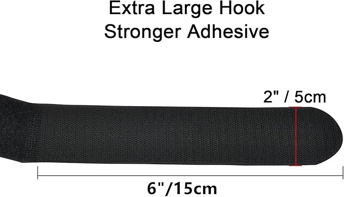 2 x 36 Inch Hook and Loop Cable Tie, 6 Pack Heavy Duty Adjustable Fastening - Image 5