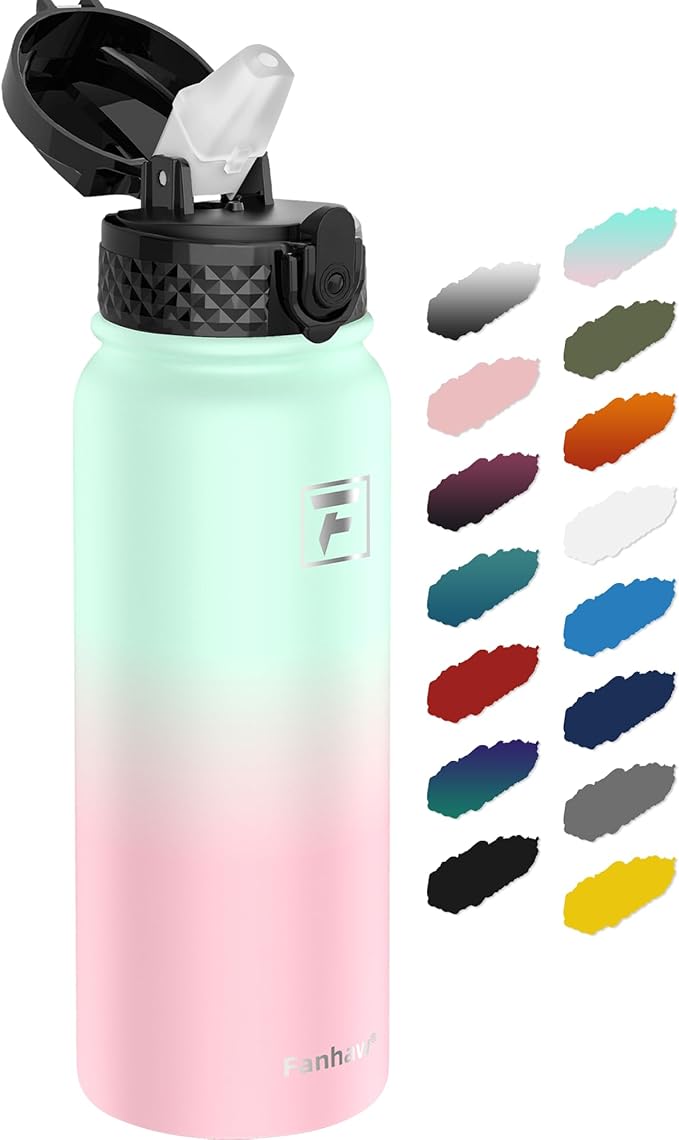 Fanhaw 20 oz Insulated Stainless Steel Water Bottle by FANHAW