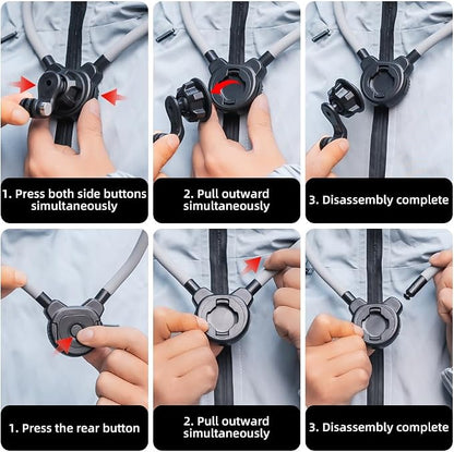 Magnetic Neck Mount for Action Camera, Quick Release Chest Holder Mount for - Image 7