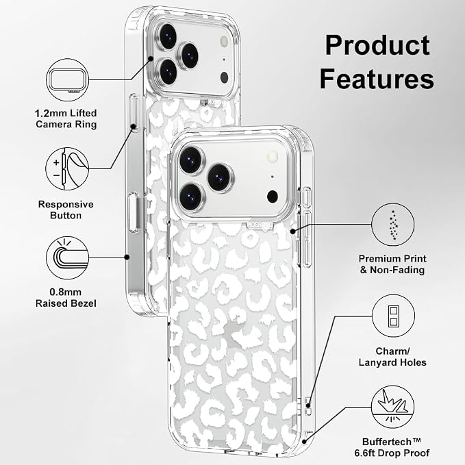 MOSNOVO for iPhone 17 Pro Max Case | Military Grade 6.6ft Drop Tested | Camera - Image 7