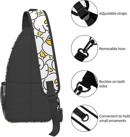 Cute Duck Sling Bag For Women Men Fashion Duck Backpack Crossbody Shoulder Bag - Image 5