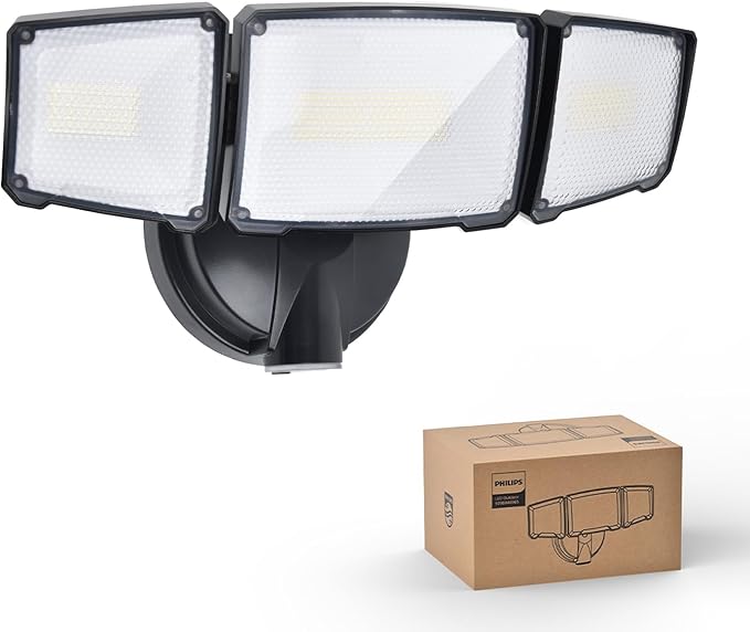 Philips 72W 7400LM LED Flood Lights Outdoor, Dusk to Dawn Aluminum Security by PhilipsLightingLED