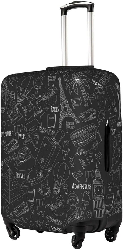 World Marks Luggage Cover for Suitcase and Luggage Tag Combination, Elastic - Image 7