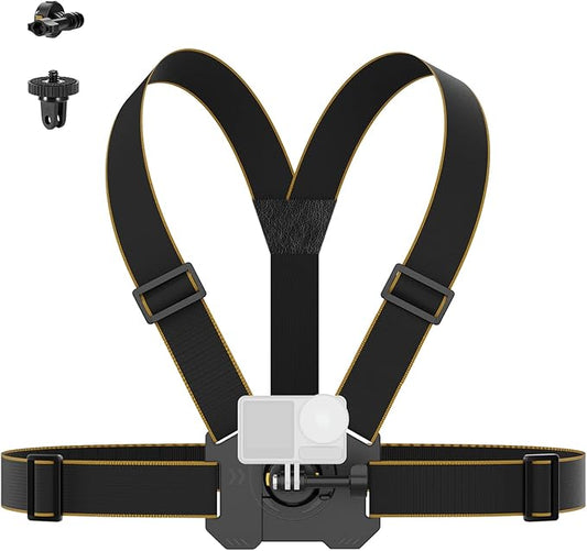 NEEWER Chest Mount Harness for Action Camera, Adjustable Hand Free Chest Strap by Neewer