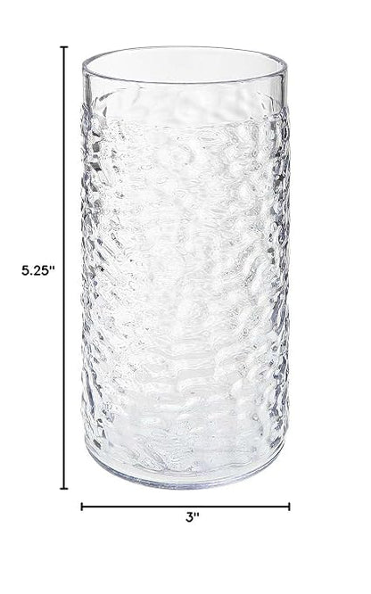 G.E.T. 3316-CL-EC Heavy-Duty Shatterproof Plastic Pebbled Tumbler, 16 Ounce - Image 6