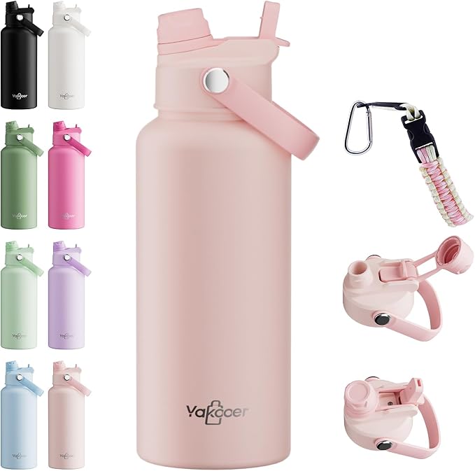 32oz Insulated Water Bottle by Yakooer