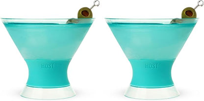 HOST Freeze Insulated Martini Cooling Cups, Plastic Freezer Gel Chiller Double - Image 9