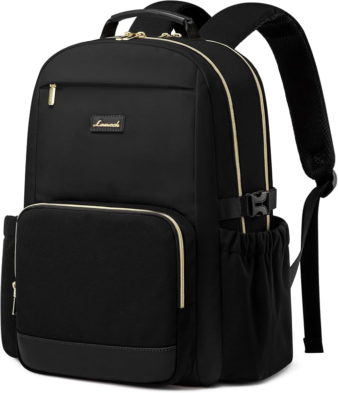 LOVEVOOK Lunch Backpack with Lunch Compartment, 17 Inch Laptop Work Travel by LOVEVOOK