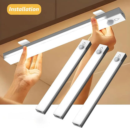 Under Cabinet Lights 8 Inch 3-Pack, Rechargeable Battery Operated Motion Sensor - Image 9