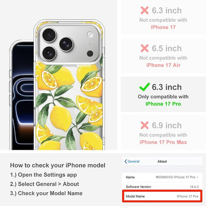 MOSNOVO for iPhone 17 Pro Case | Military Grade 6.6ft Drop Tested | Camera - Image 2