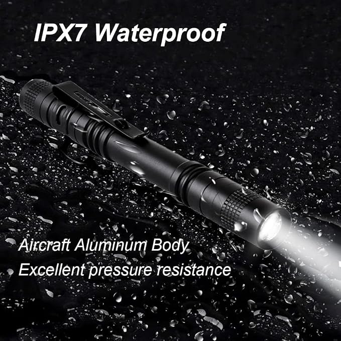 Pen Flashlight, Mini Flashlight Bright Pocket Penlight - Image 3