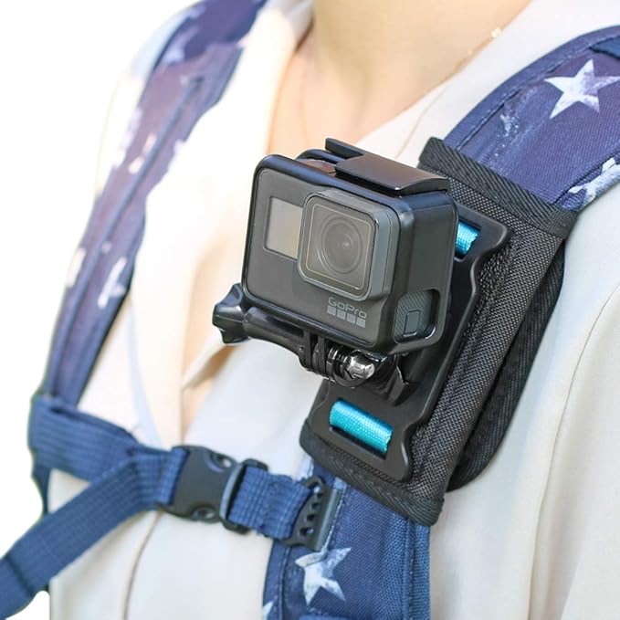 Backpack Shoulder Strap Mount Camera by SKEZN