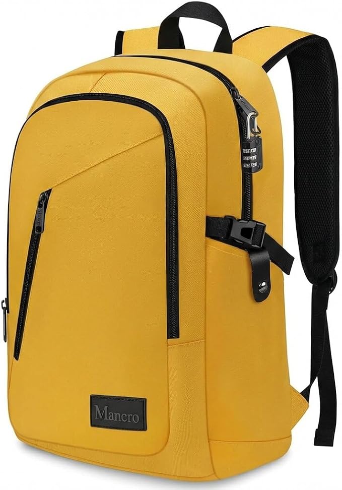 Mancro Travel Laptop Backpack, 15.6 in Anti Theft Backpack - Image 8