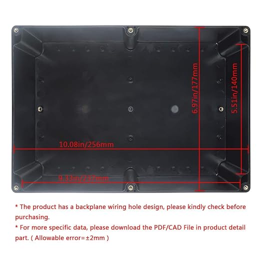 LeMotech ABS Plastic Electrical Project Case Power Junction Box, Project Box - Image 2