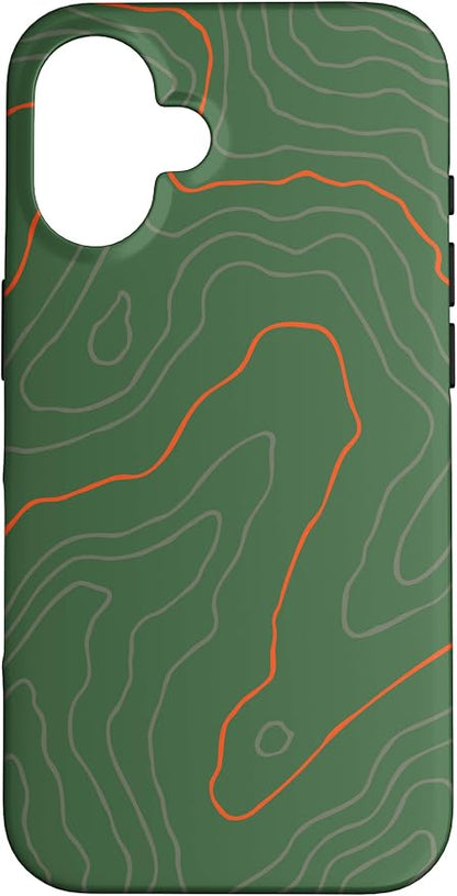 Backcountry Topo Guide Orange Lines Topographical Map Case by Unknown