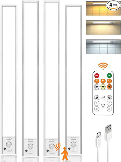 Under Cabinet Lighting Wireless, 16 inch LED Motion Sensor Light Indoor by LENOMA