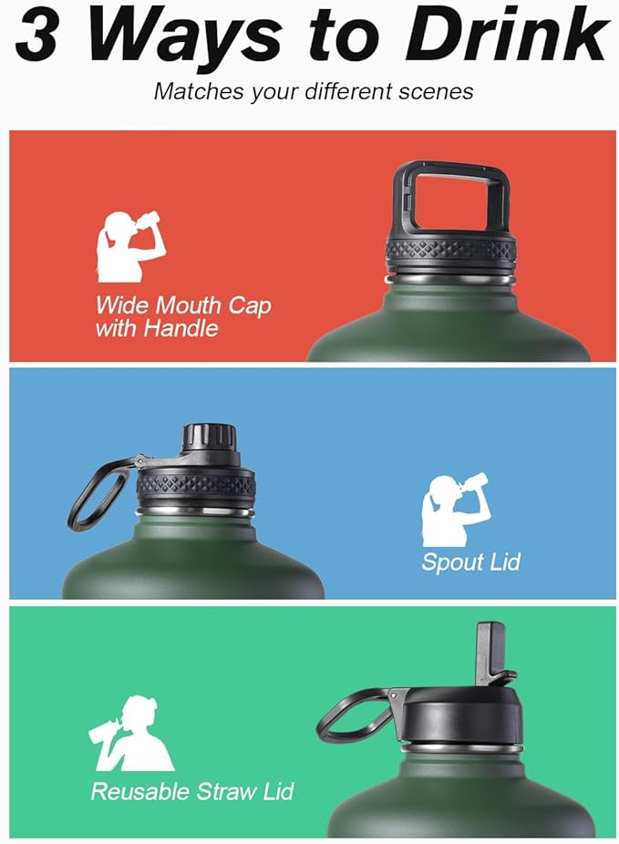 Half Gallon Water Bottle Insulated - Image 5