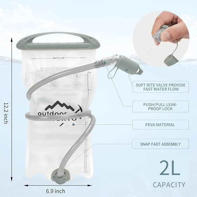 1.5L/2L/3L Hydration Bladder, INOXTO Water Bladder - Image 5